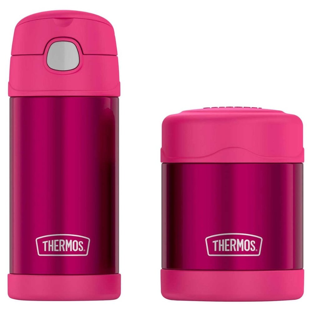 Thermos Pink FUNtainer Bottle & Food Jar Lunch Set